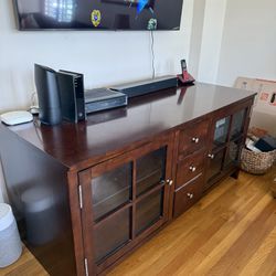 Wooden tv stand