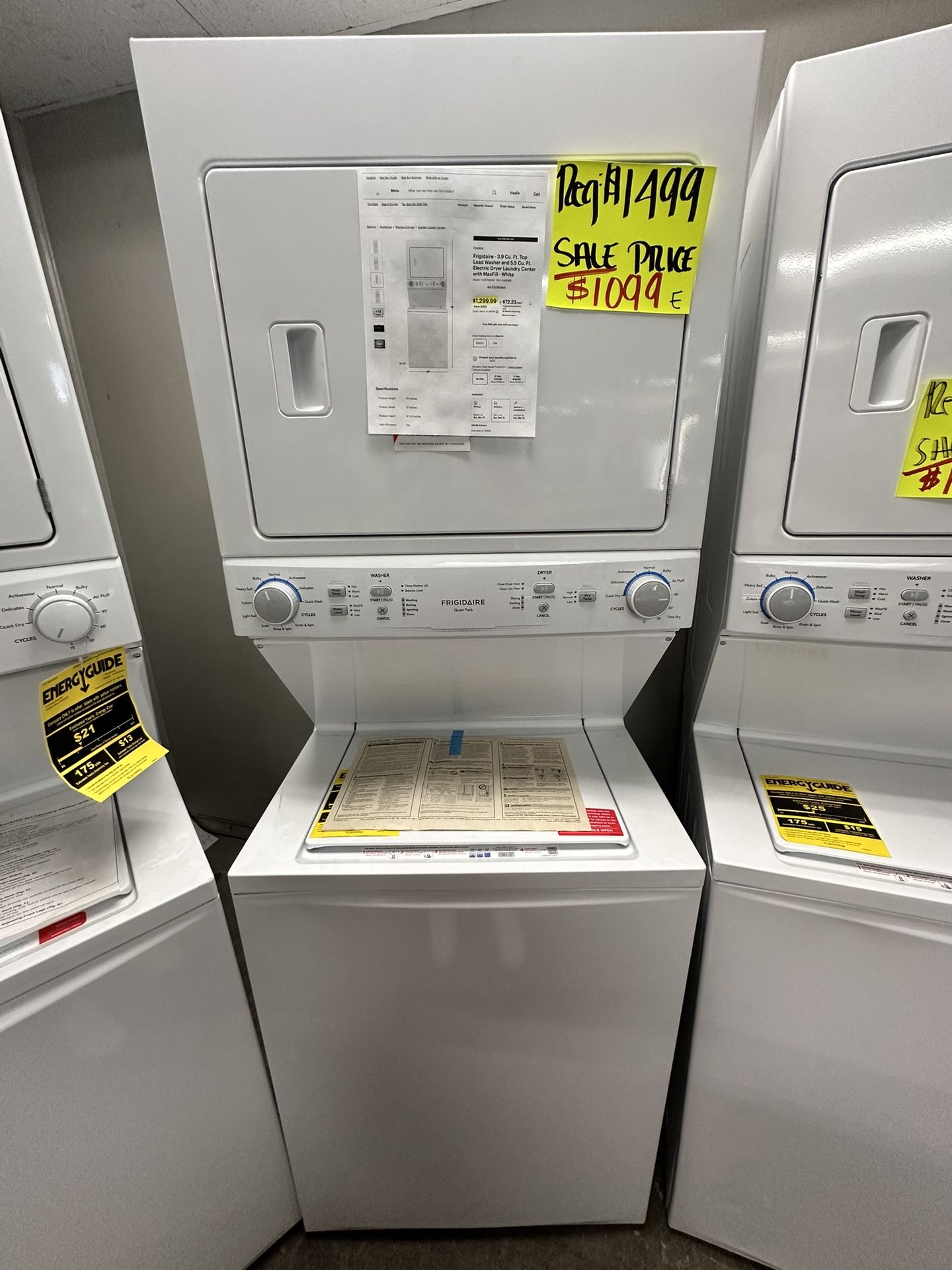 Frigidaire Washtower On Sale