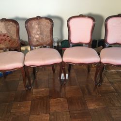 Dining Chairs wicker with Cushions $15 Each