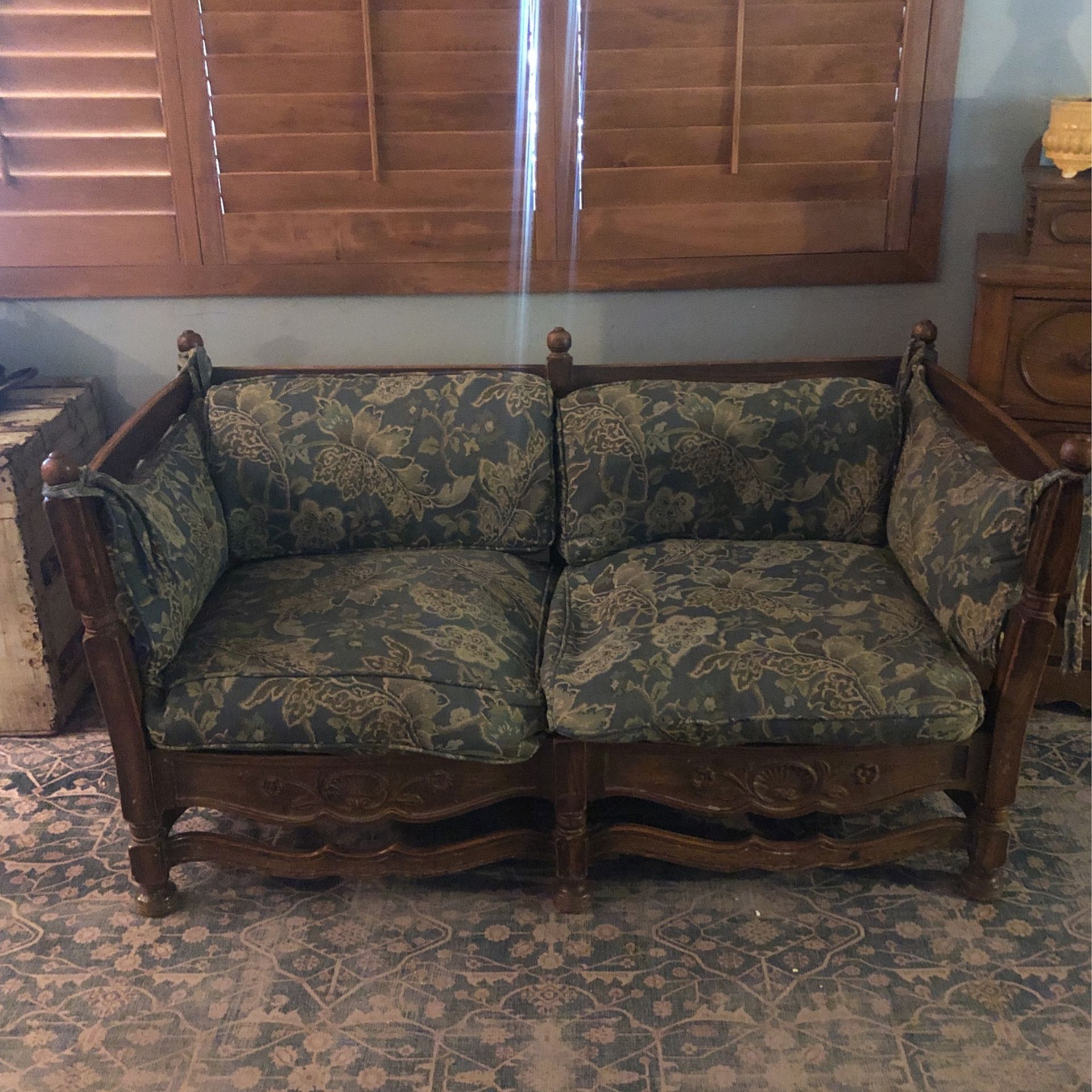 Pair Of Antique Wood Loveseats for Sale in Phoenix, AZ OfferUp