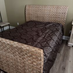 Queen Bed With Mattress Like New! 