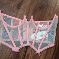 Flower HOT EXPOSED CHEST Bra Sz S $45 OBO 