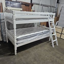 Twin Bunk Bed And Mattress 