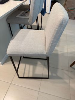 West Elm Island Stools Gray