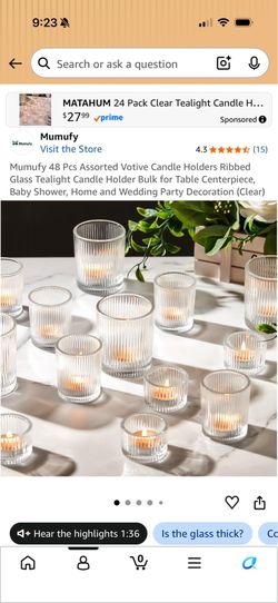 Tea light candle holders  - set of 48