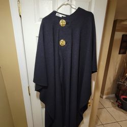 Zara Wool Blend Poncho