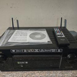 Denon 7.2 AVR. Bluetooth, HDMI, 4K, Remote 