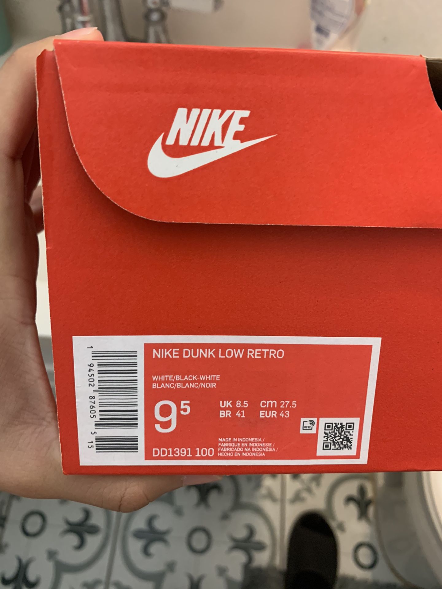 Ds Nike Air Dunk Low Panda Size 9.5