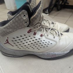 Nike Air Jordan Rising High Fly Wire Mens 10.5 Basketball Shoes White 768931-103