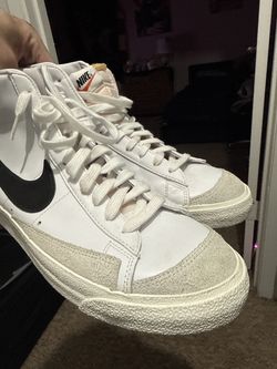 White Nike blazer high tops