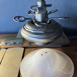 Retro Ceiling Light And Fan