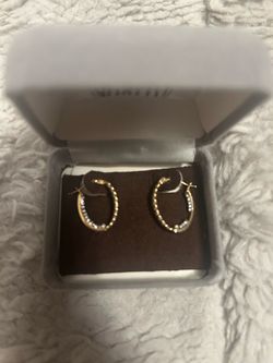 Vintage 14k gold hoop earrings