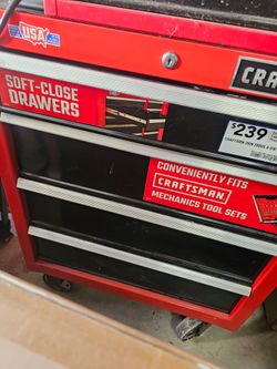 Craftsman Soft-Close 2000 Series 26 inch 5 Drawer Tool Box Like New No Key