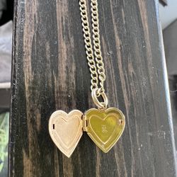 Heart Pendent And Chain 14k Gf