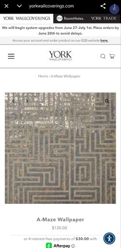 High-End brand York wallpaper