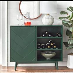 Beautiful Green Mid Century Modern Style Bar(New In A Box)