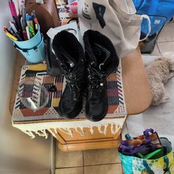Black Snow Boots