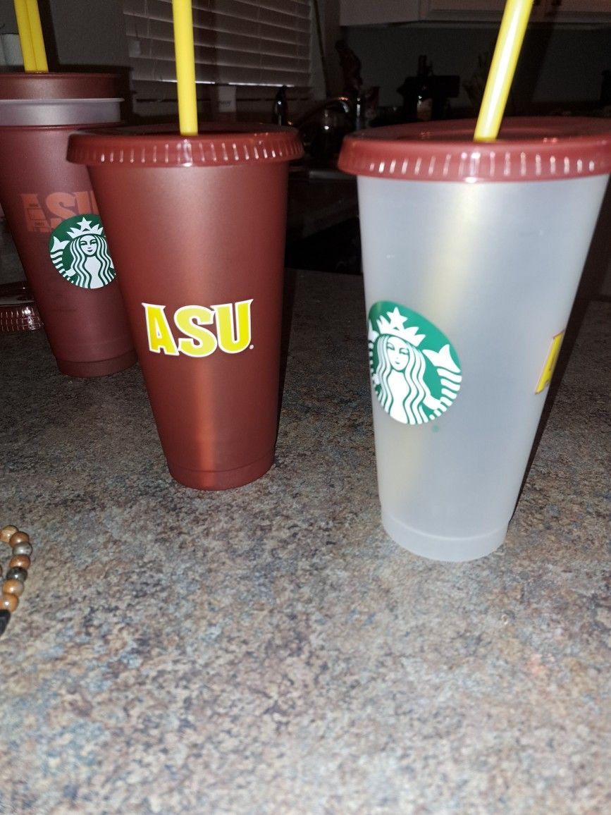 Starbucks ASU Plastic Tumblers 