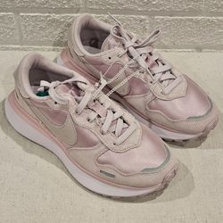 Nike Phoenix Waffle Women's Running Shoes Pink & White Sneakers Size 7.5M (New)