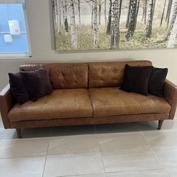 Eliot Leather Sofa and Chair