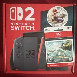Nintendo Switch 2 + Kirby Deluxe, Metroid Prime, Pokemon 4