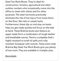 Brahma Steel Toe Work Boots