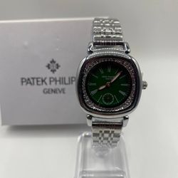Patek Designer Watch Green Bussdown *Box Included*