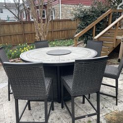 Patio Fire Table And Chairs Costco