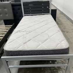 Twin Bed With Mattress 