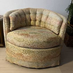 MCM Swivel Chairs And Ottomans