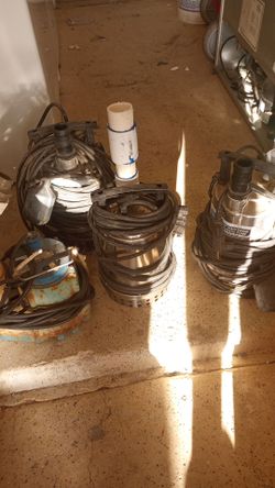 Sump pumps