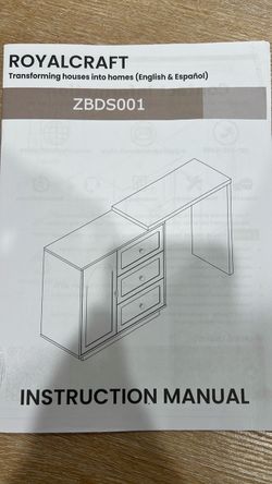 Royalcraft ZBDS001 Desk Instruction Manual