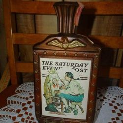 VINTAGE BEAM'S 1976 BICENTENNIAL BOURBON LIMITED EDITION SERIES ANTIQUE DECANTER BOTTLE TABLE DECOR