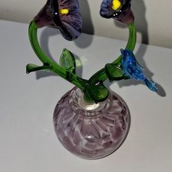 Flowery Vintage Perfume Bottle