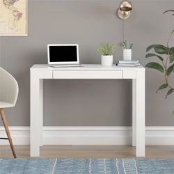 Mainstays Parsons Desk, White Laminated MDF White - 