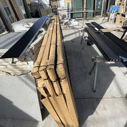 Multi Sliding Glass Black Doors 192” 137”XXXO