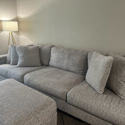 Rawcliffe 3 Piece Couch with Ottoman 