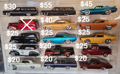 1/24 scale lowrider diecast car collection