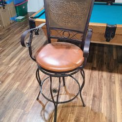 Big & Tall Copper Backed Barstools (3)