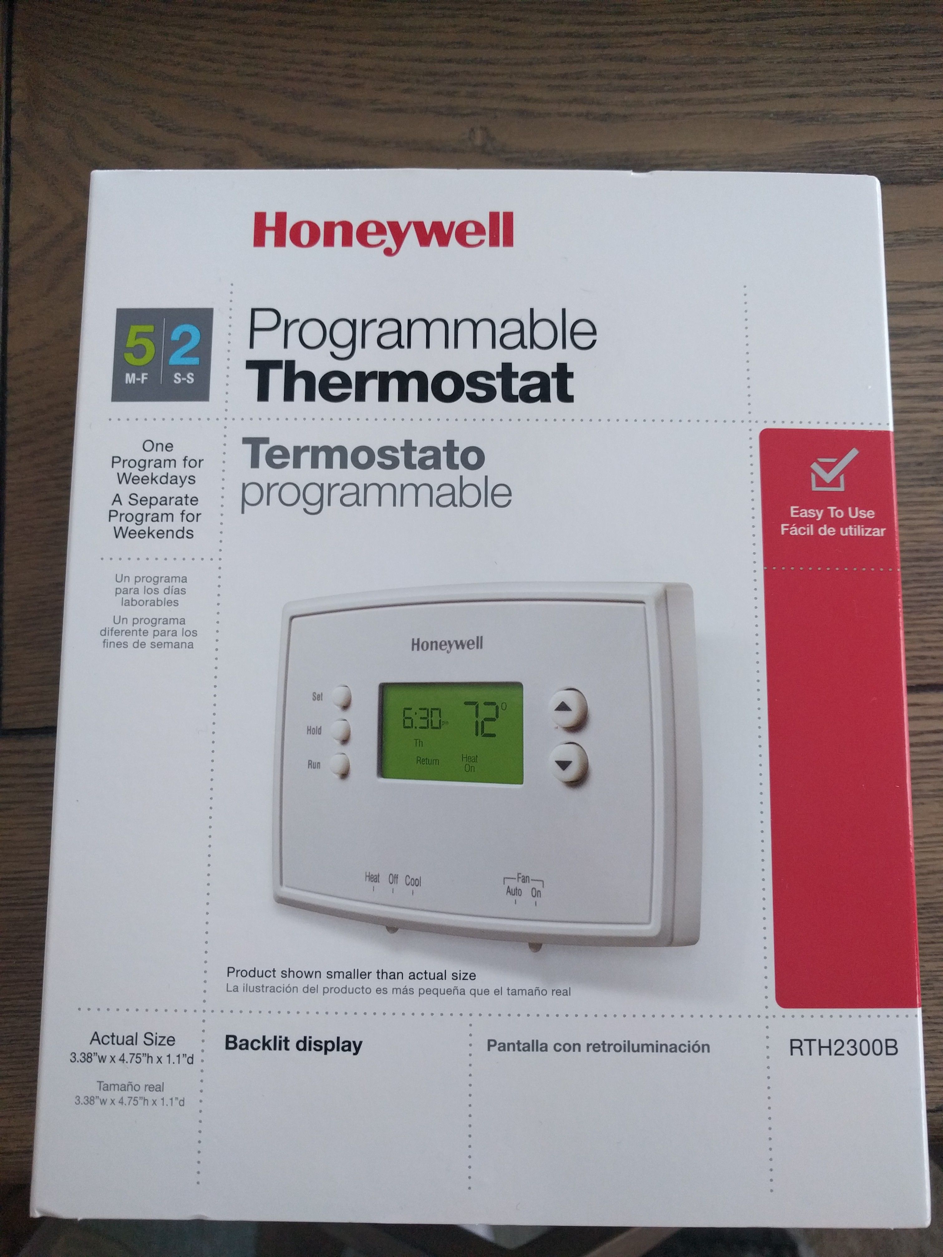 Honeywell programmable thermostat