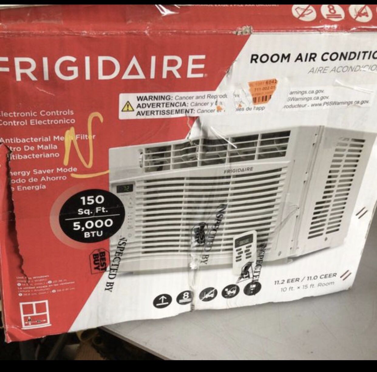 Frigidaire 5000 btu window ac air conditioner unit