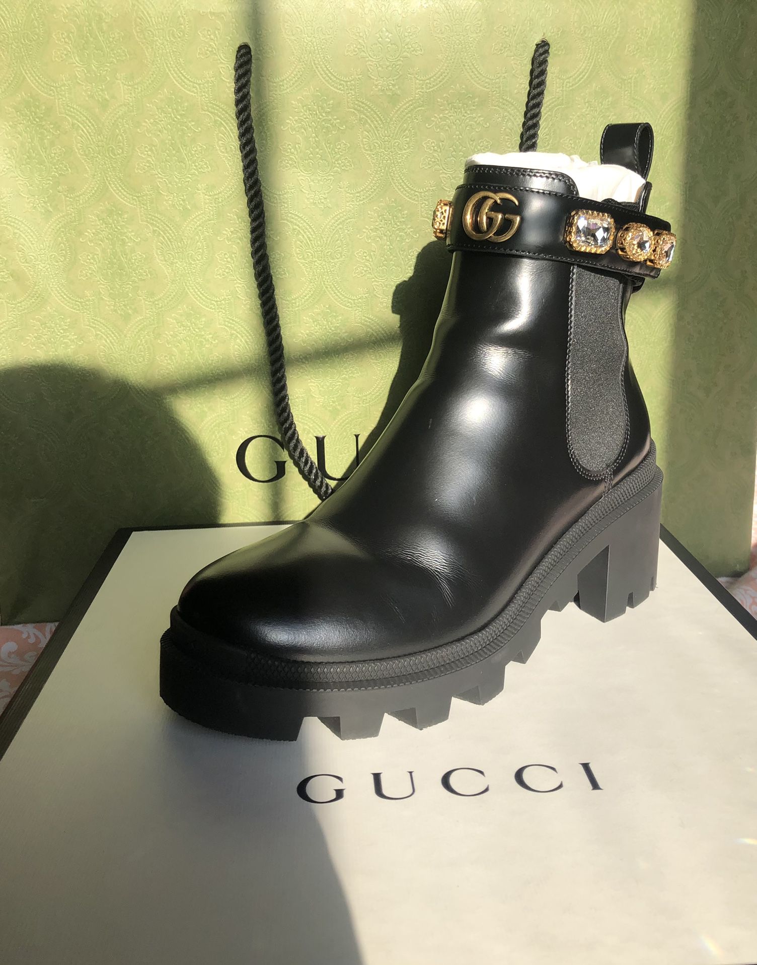 Gucci Leather Boots Ankle Strap for Sale in Manteca, CA - OfferUp