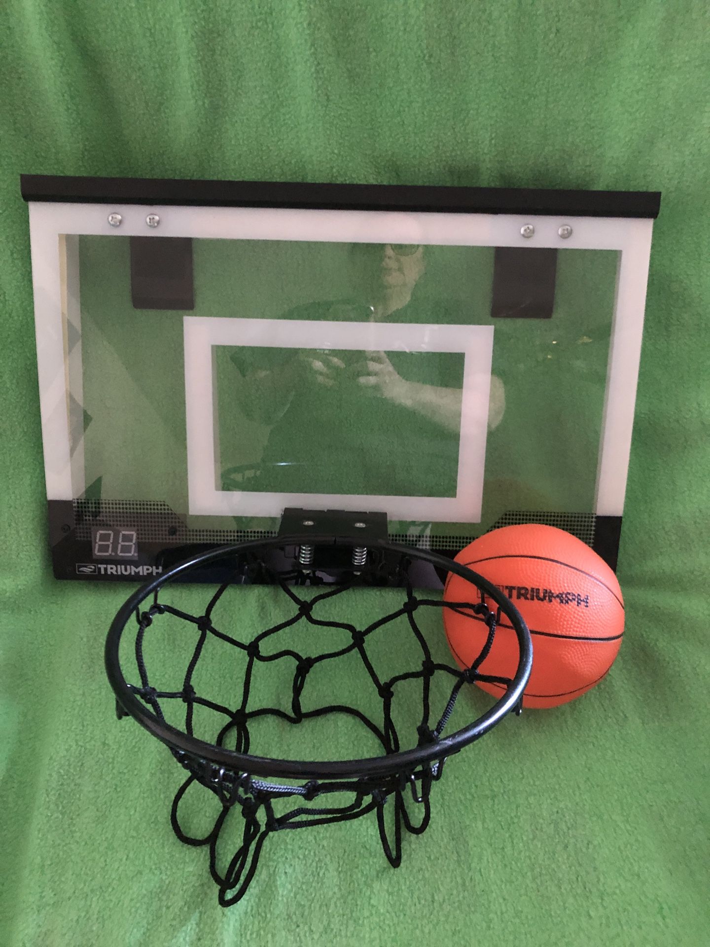 Over The Door Electronic Basketball Hoop And Basketball 