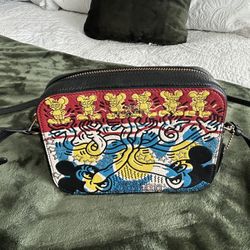 Rare Coach X Disney Mickey Mouse Keith Haring  Crossbody Bag (Like New) 