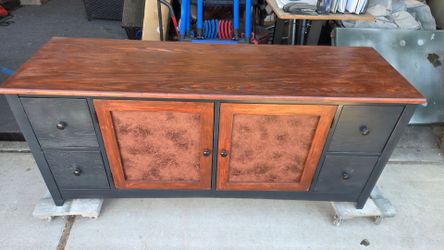 Two-Tone Wood Sideboard with Drawers