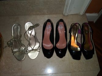 Ladies shoes, 3 pair of shoes, sz 8. Very clean, great cond! Vince Camuto, Jessica Simpson, Worthington