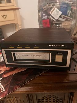 Vintage Realistic Stereo 8 Track Player Deck 14-935 TR-169 Walnut Tested