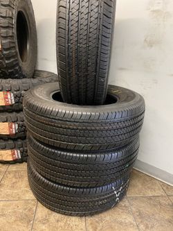 SET BRIDGESTONE DULER 255/70/17 SEMI NEW 95%TREAD LIFE $280 PRICE INCLUDES PROFESSIONAL INSTALLATION AND TAX