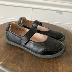 Girls Black Mary Jane Flats Size 12 