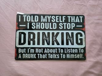 Drinking sign